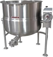 Crown DLT-30 Direct Steam Tilting Kettle with 30 Gallon Capacity & 2/3 Jacket