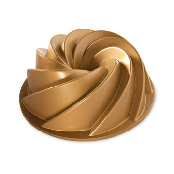 Heritage Bundt Pan by Nordic Ware – One, 10.0 cups, Aluminum, Gold, Model 80677