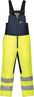 Ergodyne N-Ferno 6479 Insulated Freezer Bib Overalls, Hi Vis, Cold Storage Work Gear, Clo Value Comfort Rating 2.59 CLO