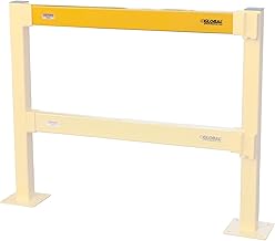 Global Industrial Steel Lift-Out Guard Rail, Light Duty, 10'L, Yellow