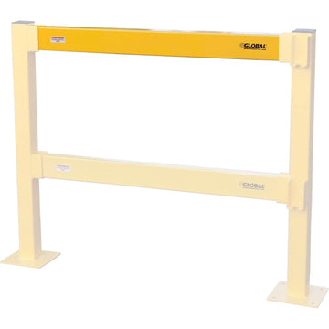 Steel Lift-Out Guard Rail by Global Industrial – Steel, Yellow, Model 708435