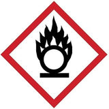 National Marker GHS401AP "Oxidizer" GHS Label, PS Vinyl, 4" x 4" (Pack of 5)