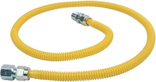 BRASS CRAFT BrassCraft CSSD54-48 Gas Dryer & Water Heater Flex-Line OD x 48" FIP x 1/2" MIP