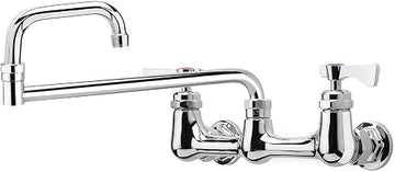 Krowne Royal Series 8" Center Wall Mount Faucet, 18" Jointed Spout, 14-818L