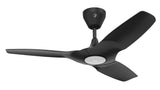 Haiku L 44" Smart Ceiling Fan with LED Light by Big Ass Fans – 44", Resin, Black, Model FR112C-U1H00-3L00-09258-258P610