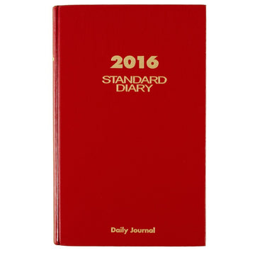 Standard Diary by AT-A-GLANCE – 7.69 x 12.12 Inches, Paper, Red, Model SD3771316