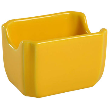 3-1/2" x 2-3/8" Sugar Packet Caddy Daffodil by Homer Laughlin – 3-1/2" x 2-3/8", Ceramic, Daffodil, Model 479342