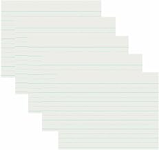 Pacon Newsprint Handwriting Paper, Alternate Dotted, Grade 1, 1" x 1/2" Ruled Long, 11" x 8-1/2", 500 Sheets Per Pack, 5 Packs