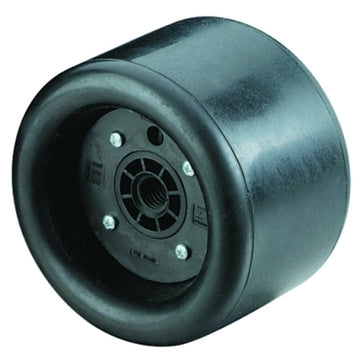 () Dynacushion 5" (127 mm) Diameter x 3.5" (89 mm) Wide Standard Pneumatic Wheel by Dynabrade – 5-Inch Diameter by 3-1/2-Inch W, Composite, Black, Model 94472
