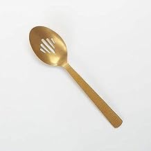 American Metalcraft GVHSS10 Hammered Slotted Spoon, Vintage Gold, 10"