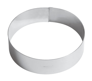 Mousse Ring up to 16 inches by PADERNO – Diametro 16 cm, Stainless Steel, Silver, Model 47532-16