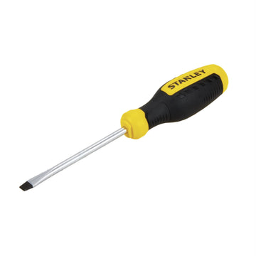 1/4 In x 4 In Slotted Screwdriver by STANLEY – One Size, Blend, Black, Yellow, Model STHT60783