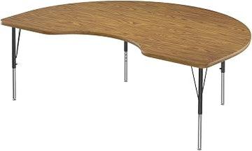 Correll Activity Tables with Medium Oak Finish A4872-KID-06-09-06