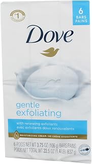 Dove Gentle Exfoliating Beauty Bars 4 oz, 6 bars