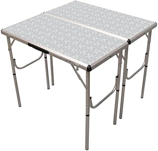 Coleman 4-in-1 Outdoor Folding Table, Lightweight Camping Table with 3 Adjustable Heights & Carry Handle, Great for Patio/Deck, Camping, Tailgating, & More