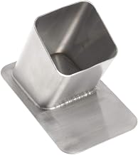 HUBERT Stainless Steel Closed Bottom Tong Holder - 3 3/10" W x 5 3/4" D x 4" H
