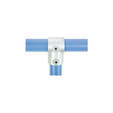 Kee Klamp Single Socket Tee by Kee Safety – 1.5"L x 2.5"W x 4"H, Galvanized Iron, Gray, Model 10-8