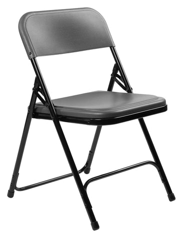 800 Series Premium Lightweight Plastic Folding Chair by National Public Seating – Pack of 4
