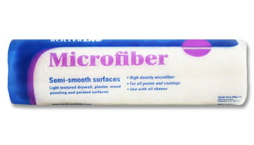 RollerLite Microfiber Professional Standard Synthetic Textured Roller Cover by Quali-Tech – 9" by .5", Microfiber, White, Model 9MF050