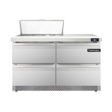 DL48-8-FB-D Designer Line Sandwich Unit by Continental Refrigerator – Commercial Grade