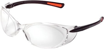 Global Industrial Frameless Safety Glasses, Side Shields, Anti-Fog, Clear Lens, Black Frame
