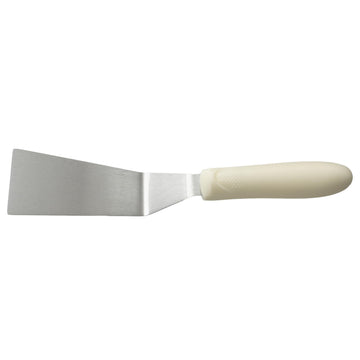 4 1/4" x 2 3/16" White Offset Plastic Grill Spatula by Winco – 4-1/4" x 2-3/16", Metal, Standard, Model TWP-50