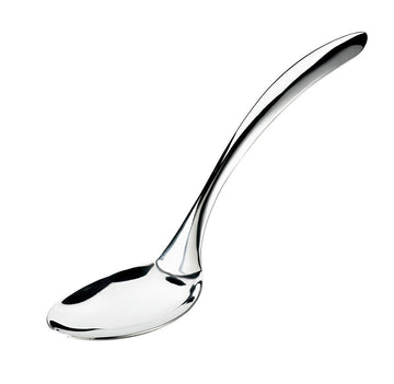 Browne 10" Solid Serving Spoon by Browne Foodservice – Solid, Stainless Steel, Silver, Model 573180