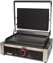 Winco 14" Commercial-Grade Sandwich Grill Press | Adjustable height, Precise temperature control with ready light, Easy cleaning, Commercial-grade, Great for Appetizers