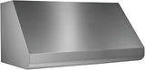 Broan-NuTone 30-inch Wall-Mount Convertible Internal Blower Range Hood with 4-Speed Exhaust Fan and Light, 650 Max Blower CFM, Stainless Steel