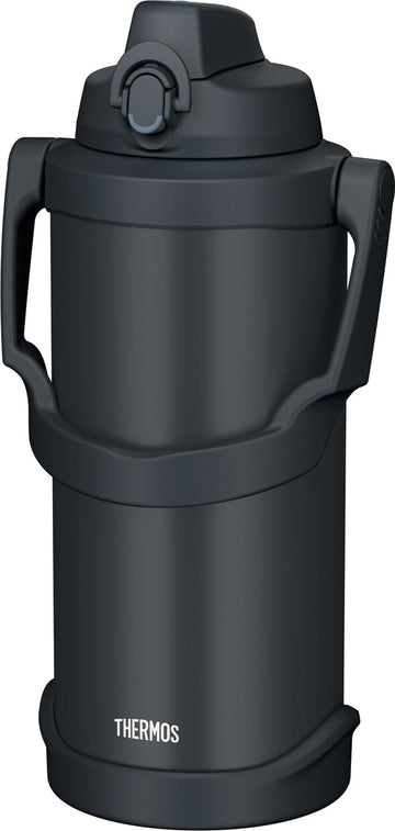 BK-J Vacuum Insulated Sports Jug 3L Black Jade by THERMOS – 101.4 Ounces, 3000.0 milliliters, Stainless Steel Plastic Silicone, black jade, Model FJQ-3001