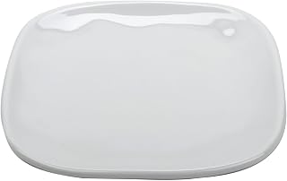 G.E.T. 6" White Square Arctic Mill Melamine Plate (Set of 12)
