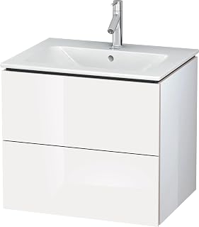Duravit L-Cube 19" Single Wall Mounted Vanity Cabinet - Less Vanity Top - White High Gloss (Decor)