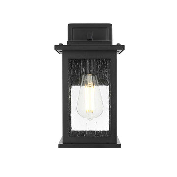 Ringgold One Light Outdoor Wall Sconce Black by Lighting Design – Iron, Black