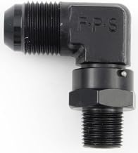 Fragola -8AN x 1/4 NPT 90 Degree Swivel - Black