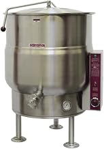 Crown EL-40F Electric Stationary Kettle with 40 Gallon Capacity, Full Jacket & Thermostatic Controls