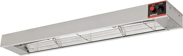 Winco 36" Silver Food Heat Lamp Strip Heater with Undermount Brackets
