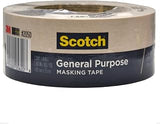 3M 24-Rolls of 1.88" x 60 Yds 2050-48MP Scotch Greener Tan General Purpose Masking Tape