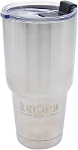 BlackCanyon Outfitters BCO32OZSS 32-Ounce Double Wall Vacuum Insulated Stainless Steel Tumbler, Travel Mug with Durable Lid
