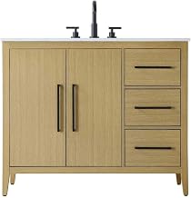 Elegant Kitchen and Bath 42" Single Bathroom Vanity in Honey Brown