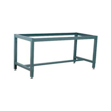Adjustable Height Box Tube Workbench Frame by Stackbin – 27"L x 52"W x 36"H, 16 Ga. 2" x 2" Box Tube Frame, Gray, Model 4-51005-GY