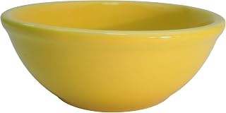 CAC China LV-15-Y 5-5/8-Inch Las Vegas Rolled Edge Stoneware Nappie Bowl, 12-1/2-Ounce, Yellow, Box of 36