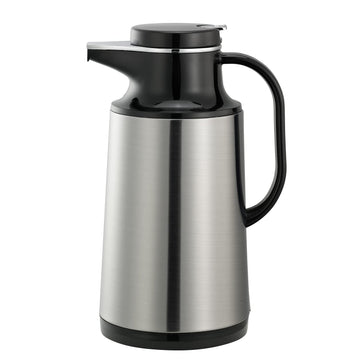 Coffee at a Touch Server by Service Ideas – 33.8 Ounces, 1.0 liters, Stainless Steel, Brushed, Model HPS101