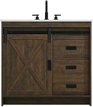 Elegant Kitchen and Bath Austin 36" Single Bathroom Vanity in Expresso