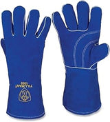 Tillman 724-1080 14 in. 1080 Cuff Premium Side Split Cowhide Palm Stick Welding Gloves Blue - Large - Pack of 12