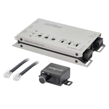 Metra Brands 4CH Active Line Output Converters with Bass Restoration + Ba by Axxess – Grey, Model AX-BXLOC2-PRO