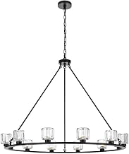 Elegant Lighting Cadence 48" Chandelier in Black