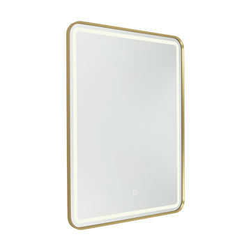 Reflections - Rectangular Mirror - Brushed Brass by Artcraft – 31.5"L x 1.5"W, Metal, Brushed Brass, Model AM352