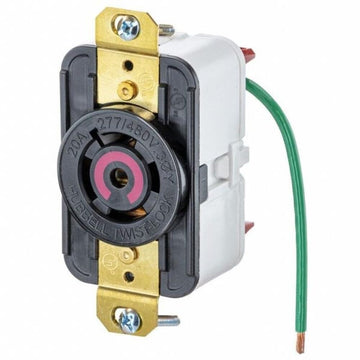 78851 Locking Receptacle by Hubbell – Metal, See Image, Model HBL2520ST