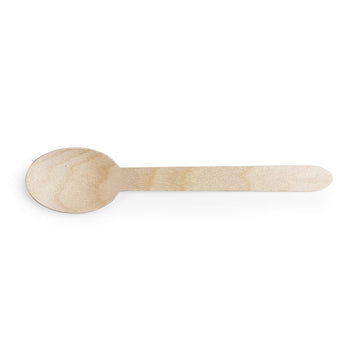 Plant-based Compostable 6in Wooden Spoon (Case of 1000) by Vegware – Wood, Wooden, Pack of 1000, Model VT-SP6