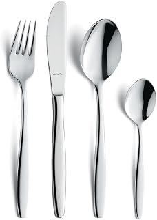 Amefa FLORENCE Cutlery Set 24 Pieces Dishwasher Safe Made of High-Quality Stainless Steel Elegant Design Modern & Stylish Set with Finely Rounded Handles Cutlery